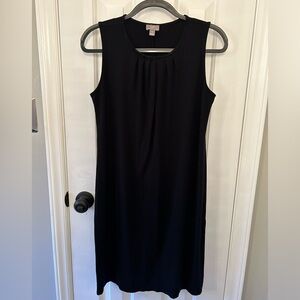 J Jill Size S Small Wearever Collection Black Sleeveless Midi Dress